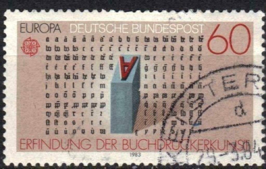 Allemagne Bundespost 1983 - Yvert 1007 - Europe (ST), Envoi, Affranchi