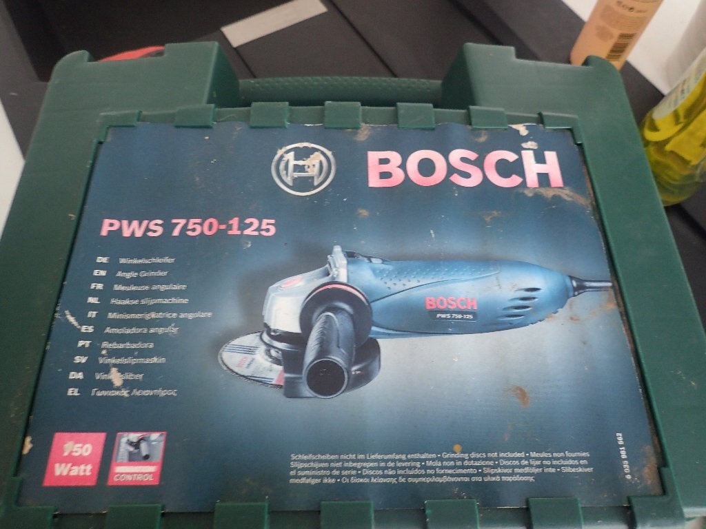 Bosch haakse slijper in box, Ophalen, Gebruikt, 700 tot 1000 watt, Haakse handslijpmachine
