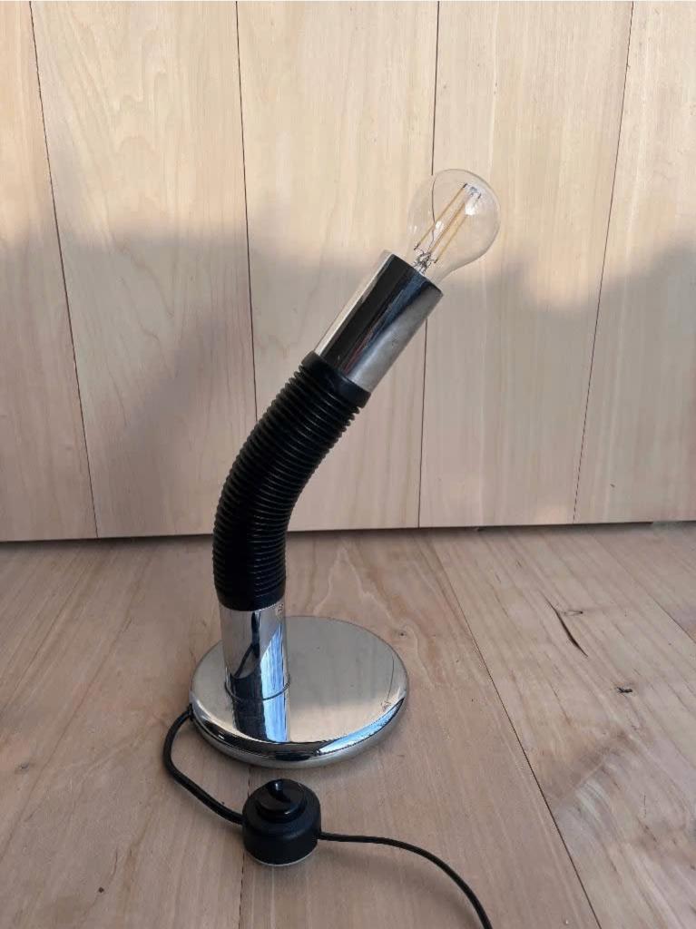Vintage 'Elbow' lamp, Enlèvement ou Envoi, Utilisé, Métal