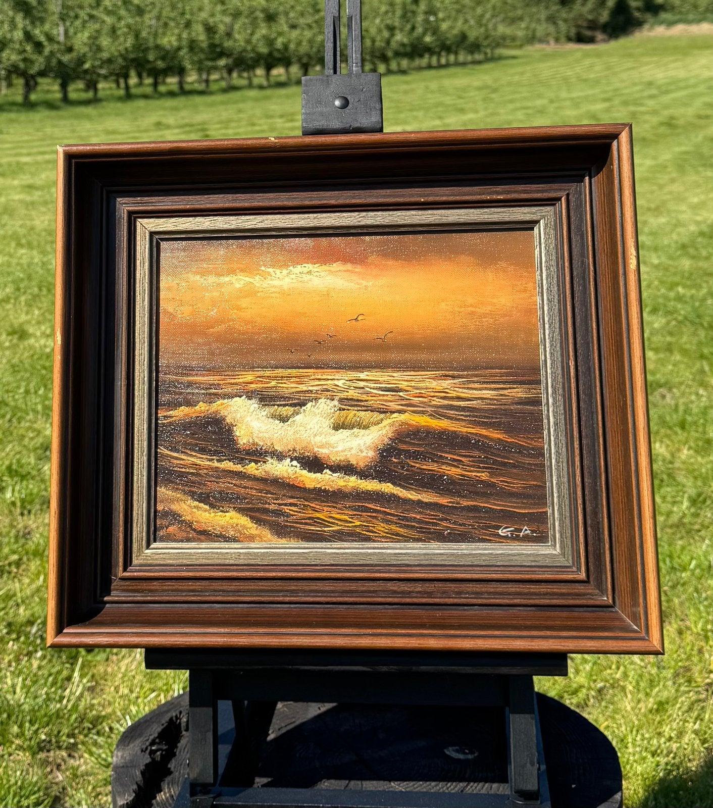 Sfeervol zeegezicht, Antiek en Kunst, Ophalen of Verzenden