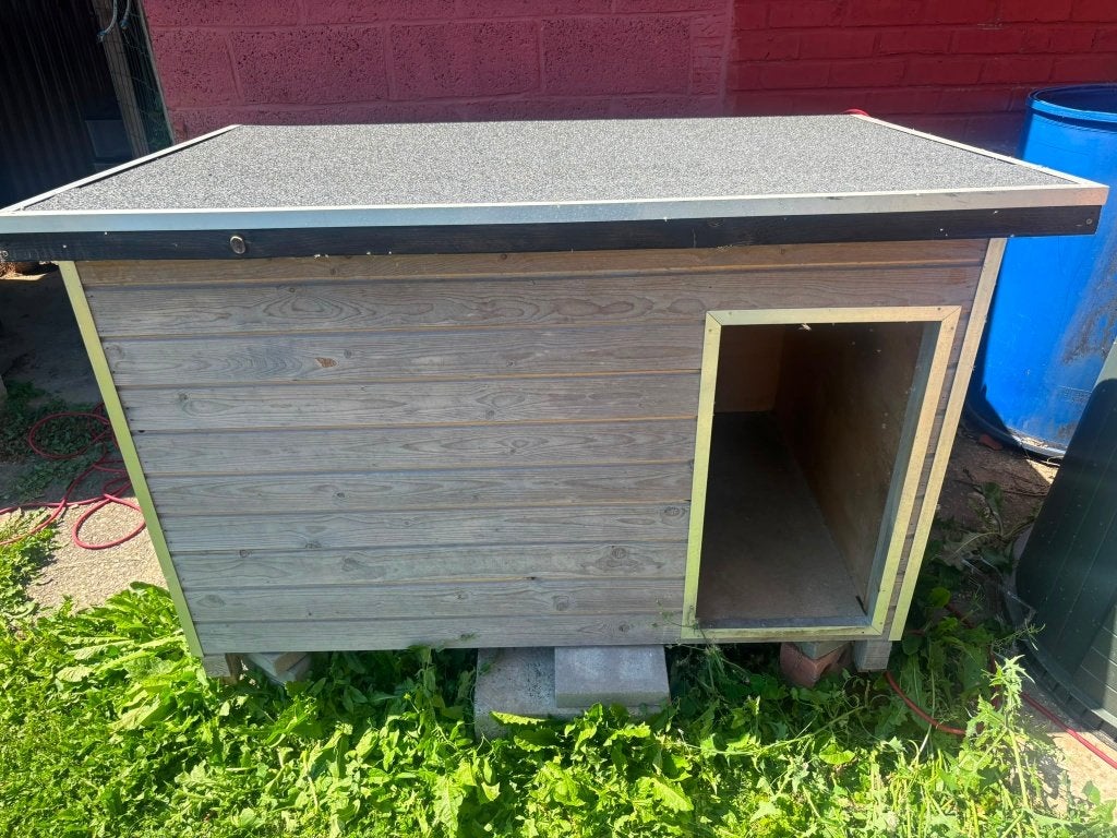 Hondenhok WOOD, Animaux & Accessoires, Maisons pour chiens, Enlèvement, Utilisé, 110 cm ou plus, Niche à chien