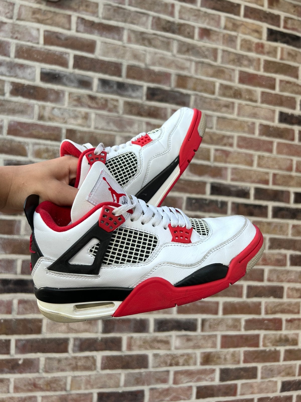 Air Jordan 4 Retro “Fire Red”, Kleding | Dames, Schoenen, Wit, Nieuw, Ophalen of Verzenden, Sneakers