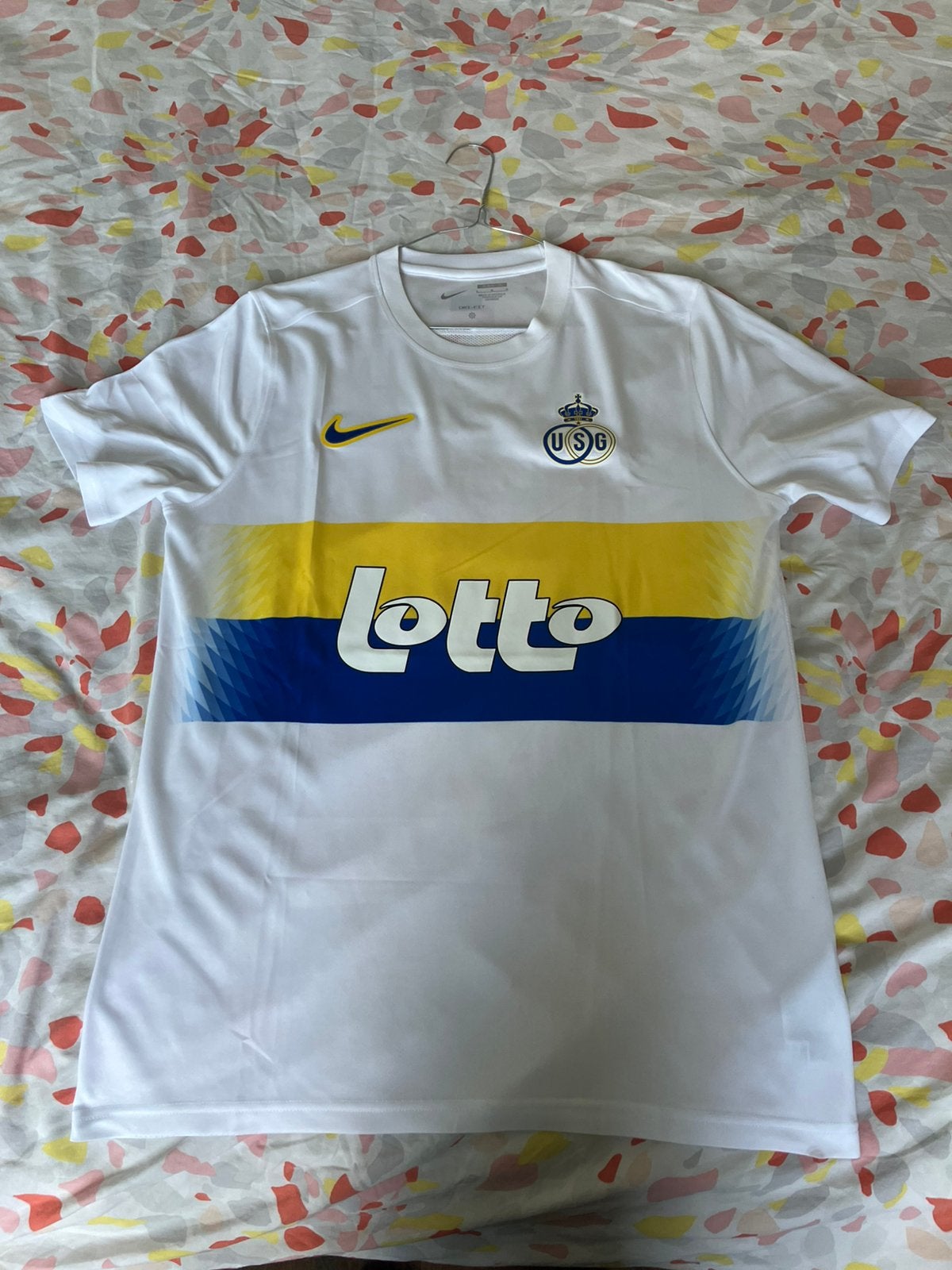 Maillot de football Union Saint-Gilloise (RUSG) Nike, Ophalen, Zo goed als nieuw, Blauw, Voetbal