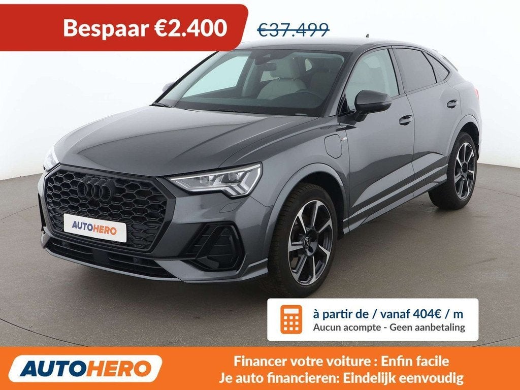 Audi Q3 45 TFSIe S line (bj 2022, automaat), 245 pk, Gebruikt, Leder, 5 zetels