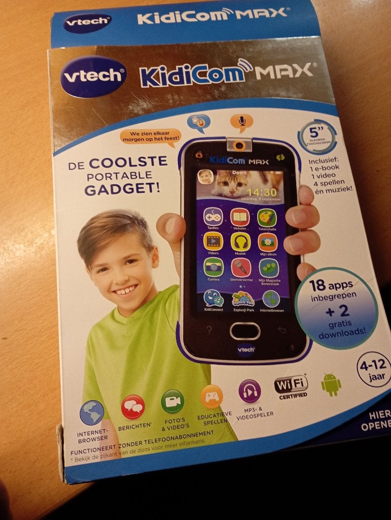 V tech kidicom max met hoesje, Enlèvement, Comme neuf, 4 à 6 ans