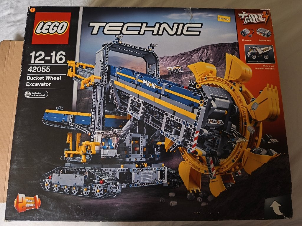 LEGO Technic Emmerwiel Graafmachine (set 42055), Ophalen, Gebruikt, Lego, Complete set