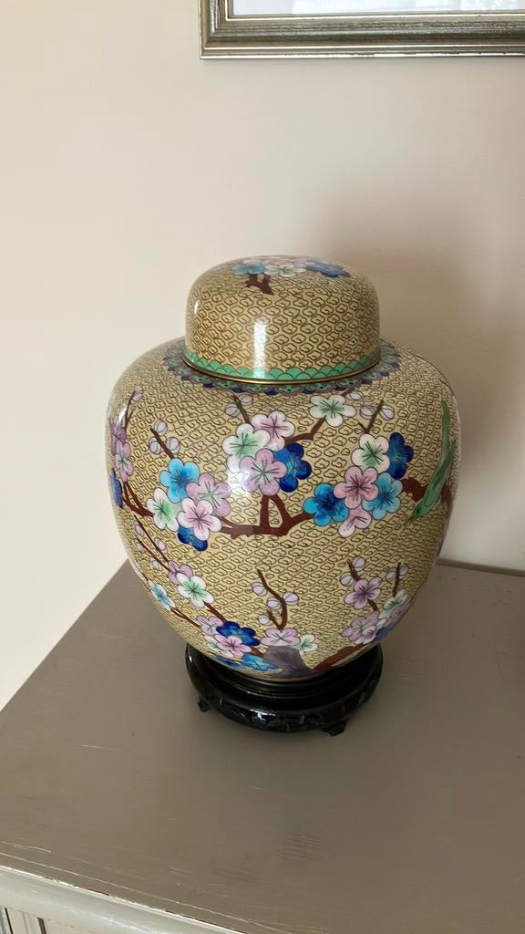 2 cloisonné vazen, Antiek en Kunst, Ophalen