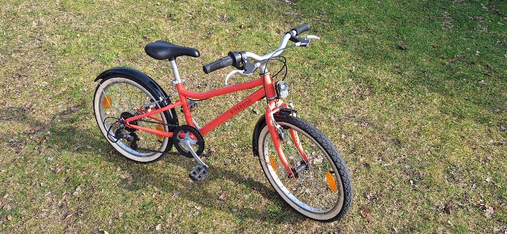 BTWIN Riverside 500 kinderfiets 20 inch (6-9 j.) koraalroze, Vitesses, Frein sur jante, B-Twin, Comme neuf
