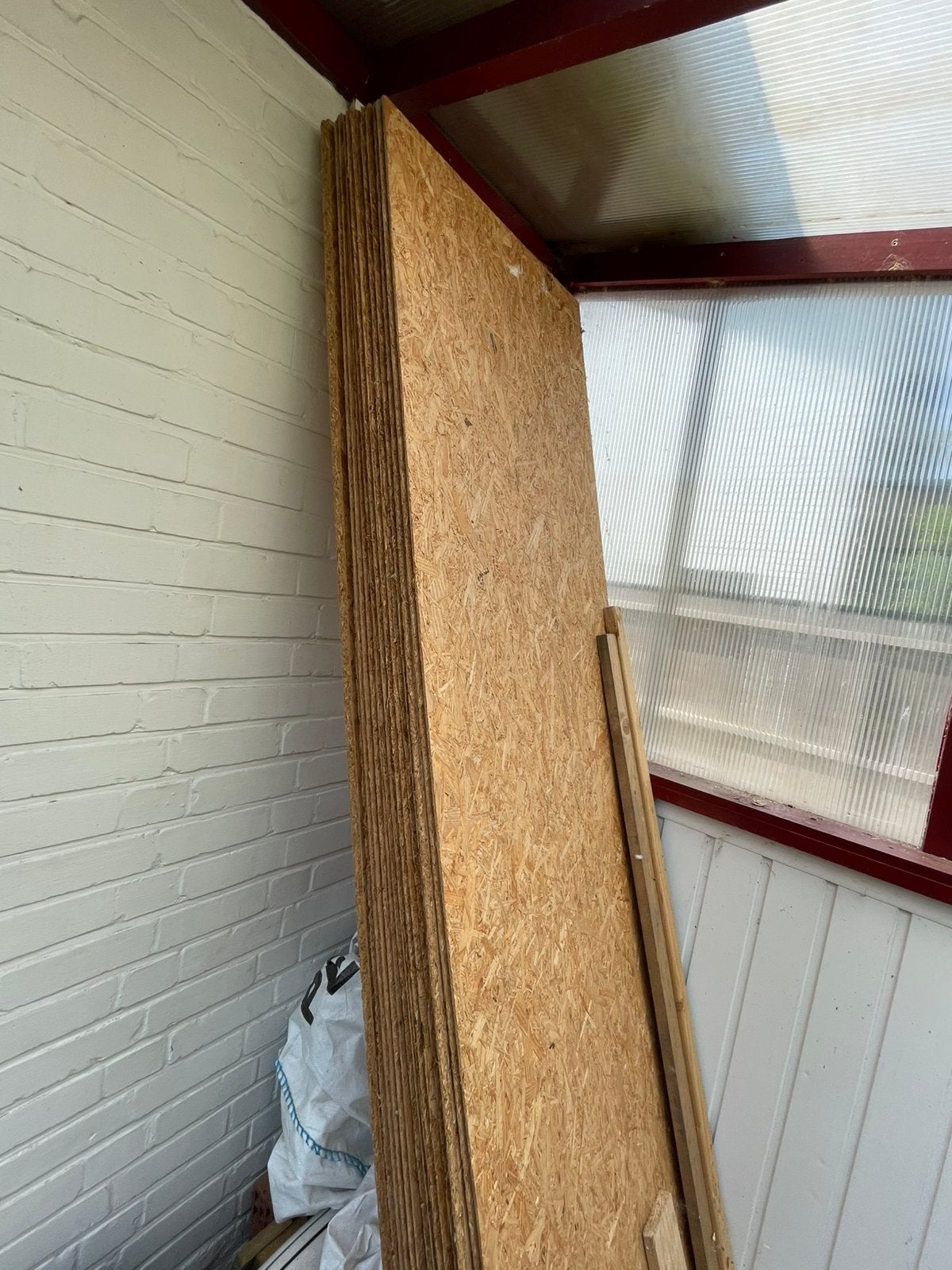 OSB platen, Ophalen, Gebruikt