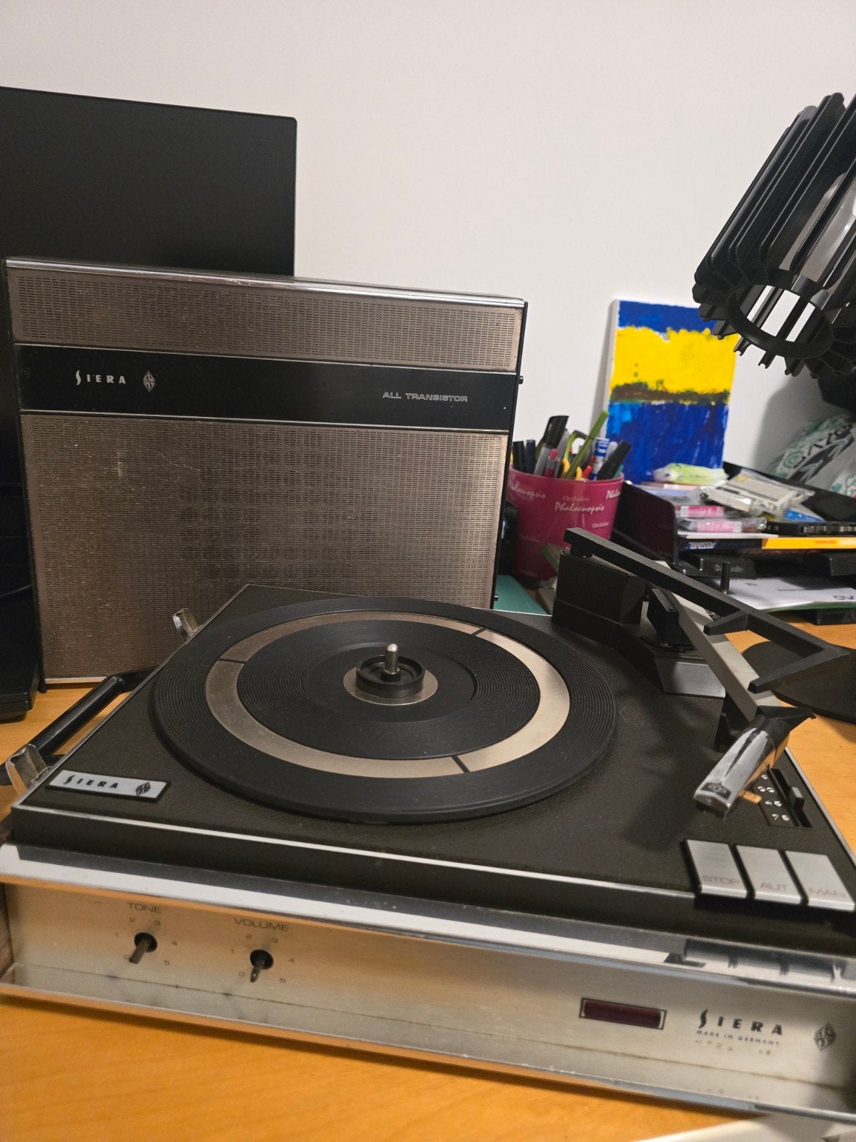 Tourne disque Siera model SA8477 04P, TV, Hi-fi & Vidéo, Enlèvement ou Envoi, Ne fonctionne pas, Tourne-disque, Autres marques