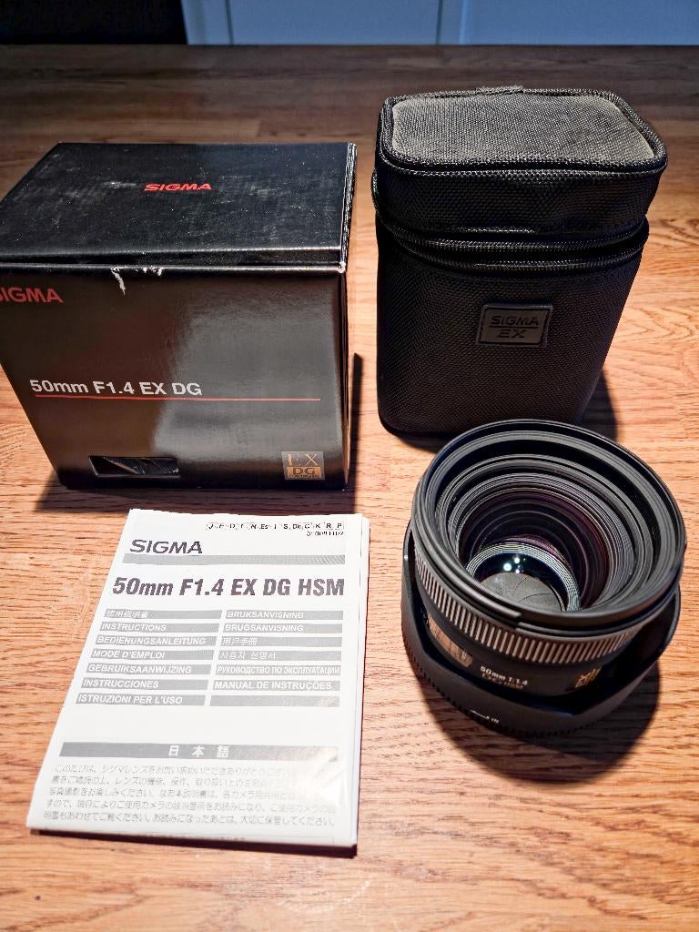 Sigma 50mm f/1.4 EX DG HSM (Nikon), TV, Hi-fi & Vidéo, Enlèvement ou Envoi, Utilisé, Lentille standard