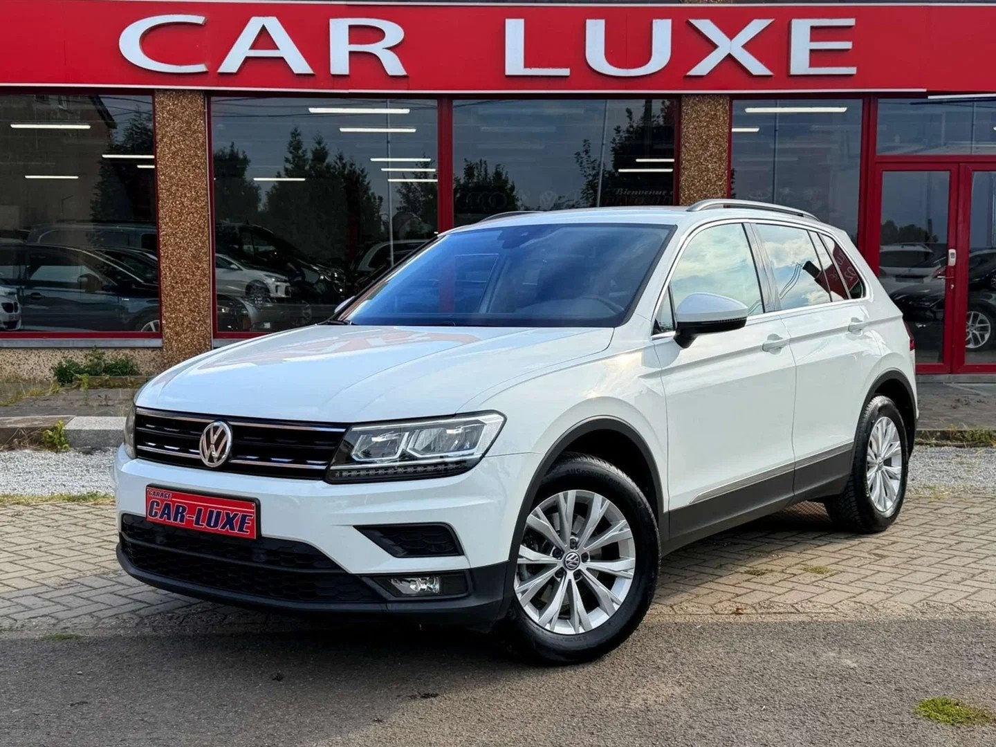 Volkswagen Tiguan 2.OTDI 150CV DSG GPA LED CUIR CARPLAY, Auto's, Gebruikt, Wit, Leder, 5 deurs