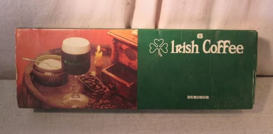 6 Originele Irish Coffee Glazen in de verpakking, Ophalen of Verzenden, Nieuw, Glas of Glazen