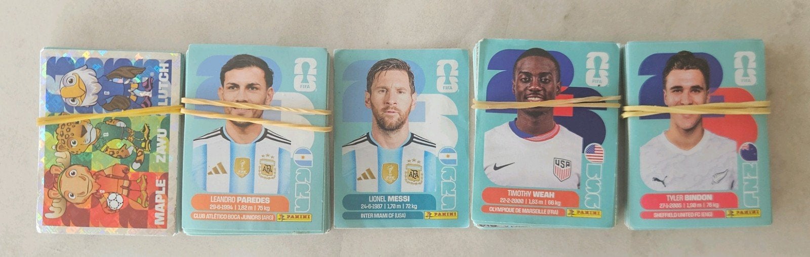 Messi en andere panini stickers WK 2026, Cd's en Dvd's, VHS | Kinderen en Jeugd, Ophalen of Verzenden