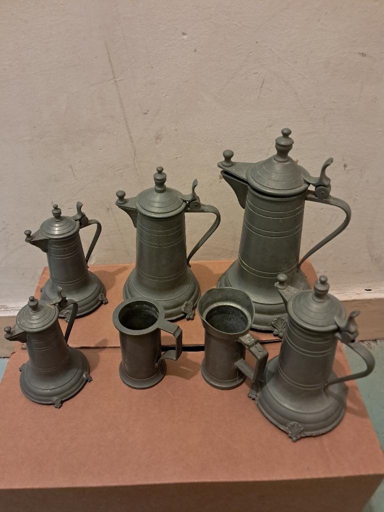 Set van zeven (7) kleine decoratieve accessoires, Vintage, Ophalen, Gebruikt