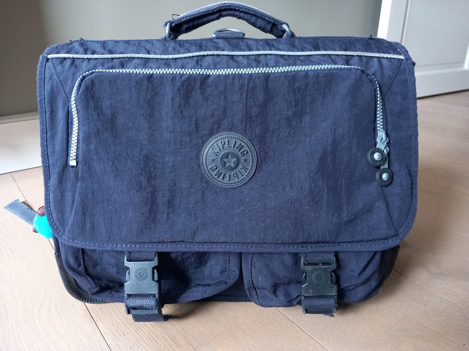 boekentas Kipling, Ophalen of Verzenden, Gebruikt, Blauw, Aktetas of Boekentas