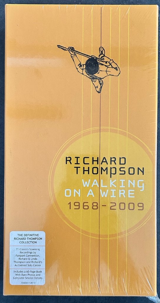 RICHARD THOMPSON - Walking on a wire 1968-2009 ( 4CD Boxset), Boxset, Ophalen of Verzenden, Zo goed als nieuw, Inclusief boekje