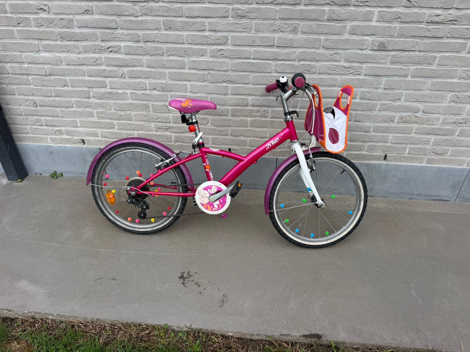 Meisjesfiets 20 inch, Fietsen en Brommers, Ophalen, Gebruikt, 20 inch, Versnellingen