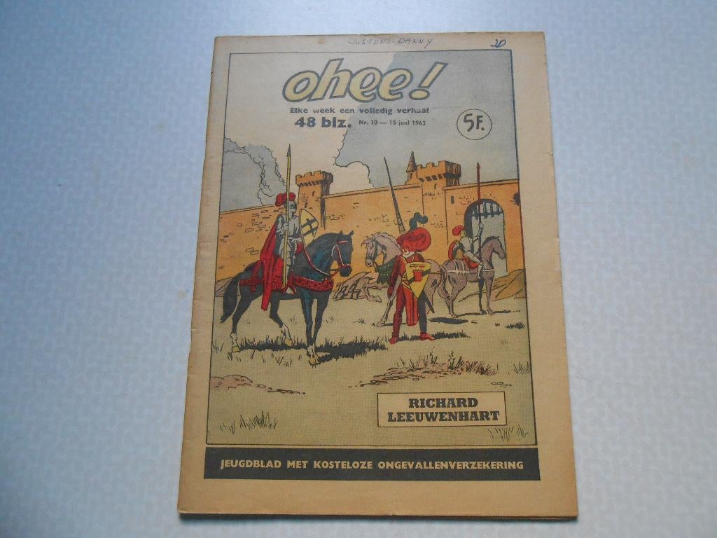 Ohee 10 Richard Leeuwenhart 1963., M. Tillieux, Enlèvement ou Envoi, Une BD, Comme neuf