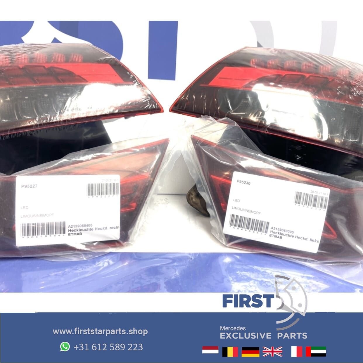 W213 E KLASSE FACELIFT LED ACHTERLICHTEN SET ORIGINEEL Merce, Gebruikt, -, Ophalen of Verzenden, -