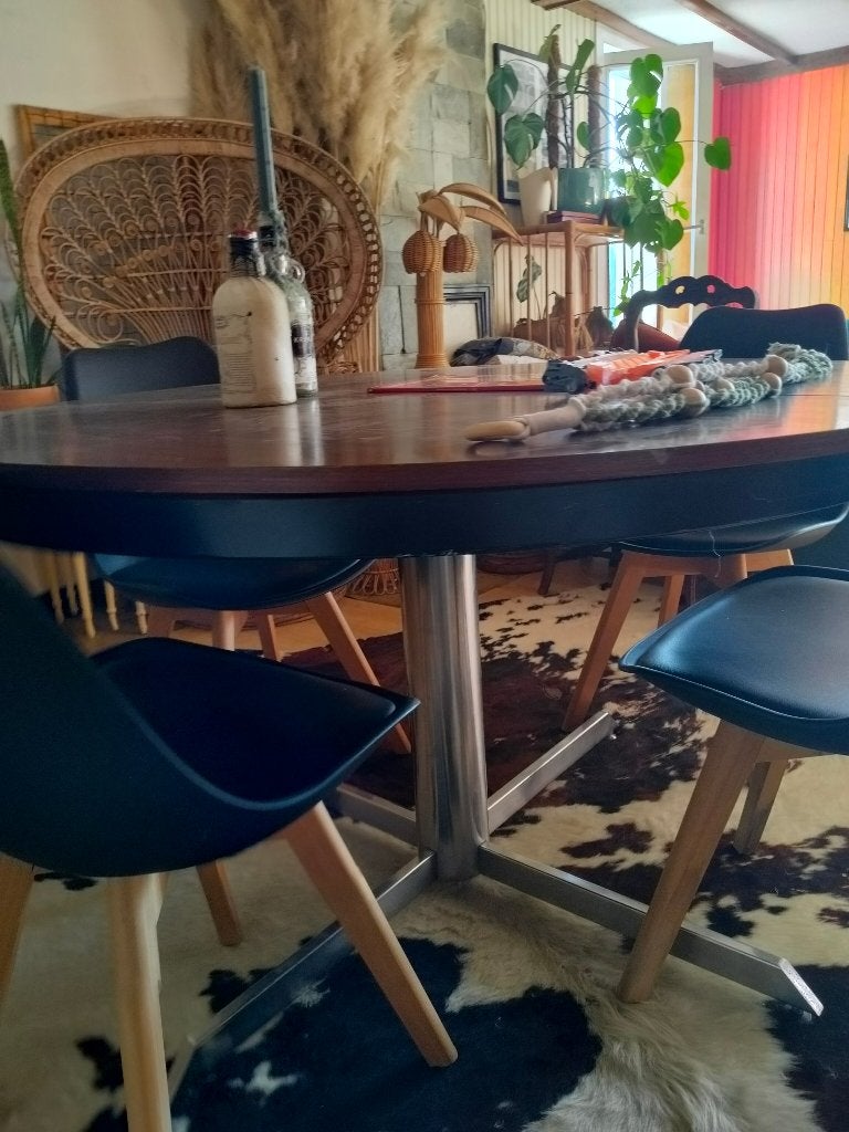tafel, Gebruikt, 100 tot 150 cm, Rond, Vier personen