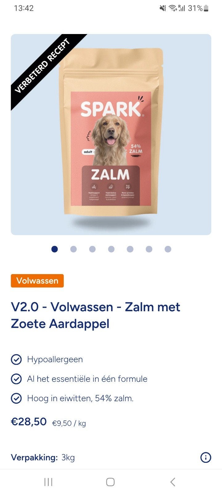 spark hondenbrokken zalm graanvrij, Animaux & Accessoires, Enlèvement, Chien