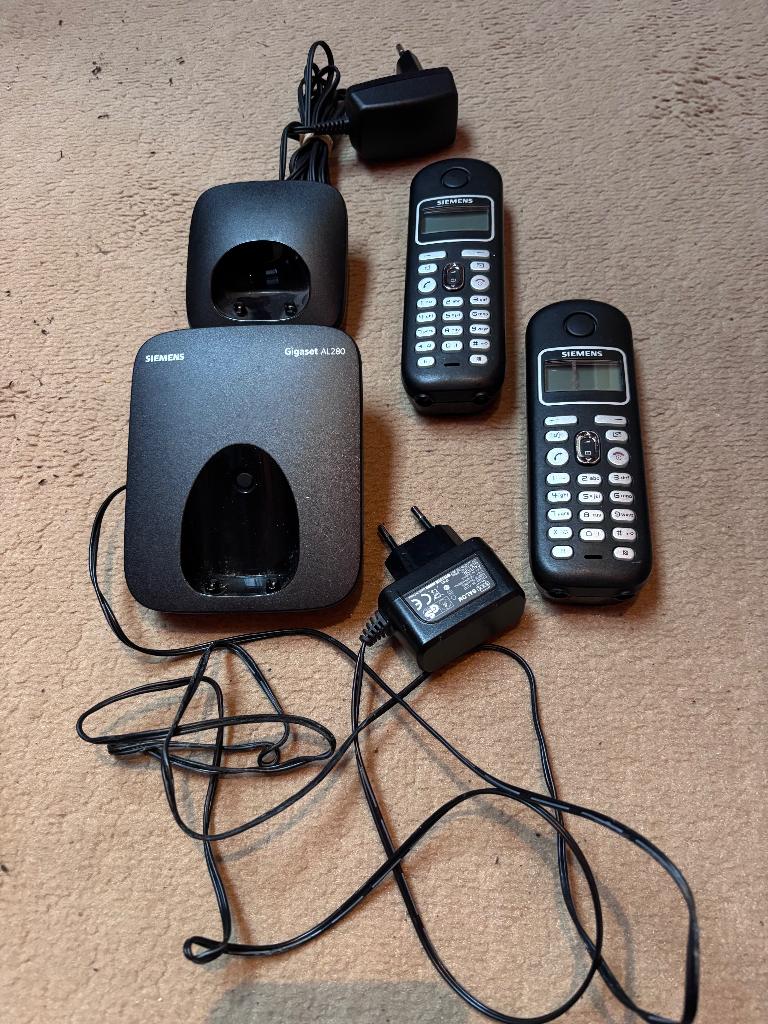 Siemens Gigaset AL280, Telecommunicatie, Ophalen of Verzenden, Zo goed als nieuw, 2 handsets, Stralingsarm