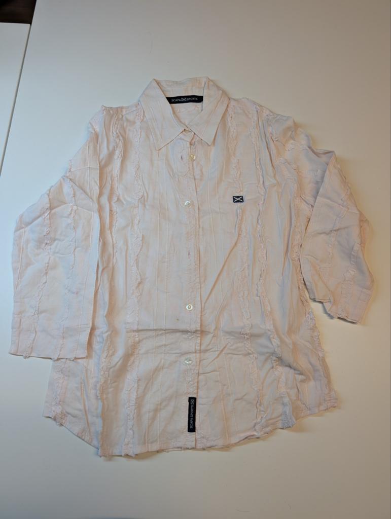 Scapa roze hemd voor meisjes van 12 jaar, Meisje, Overhemd of Blouse, Ophalen of Verzenden, Zo goed als nieuw