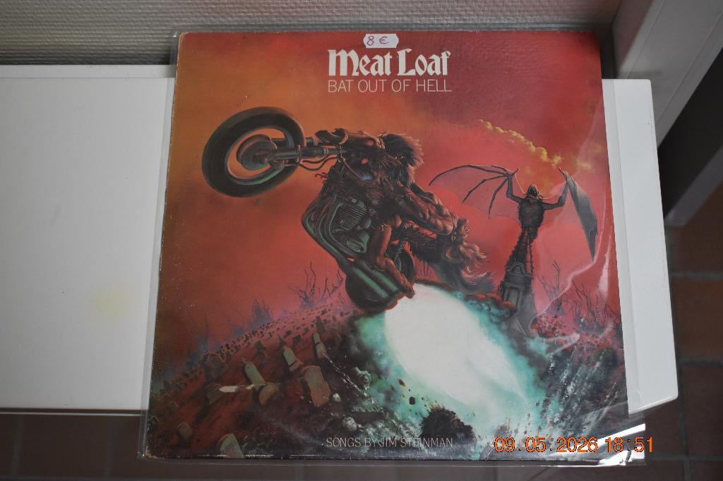 LP : Meat Loaf - Bat Out of Hell, Beschermende buitenhoes, Ophalen of Verzenden, Gebruikt