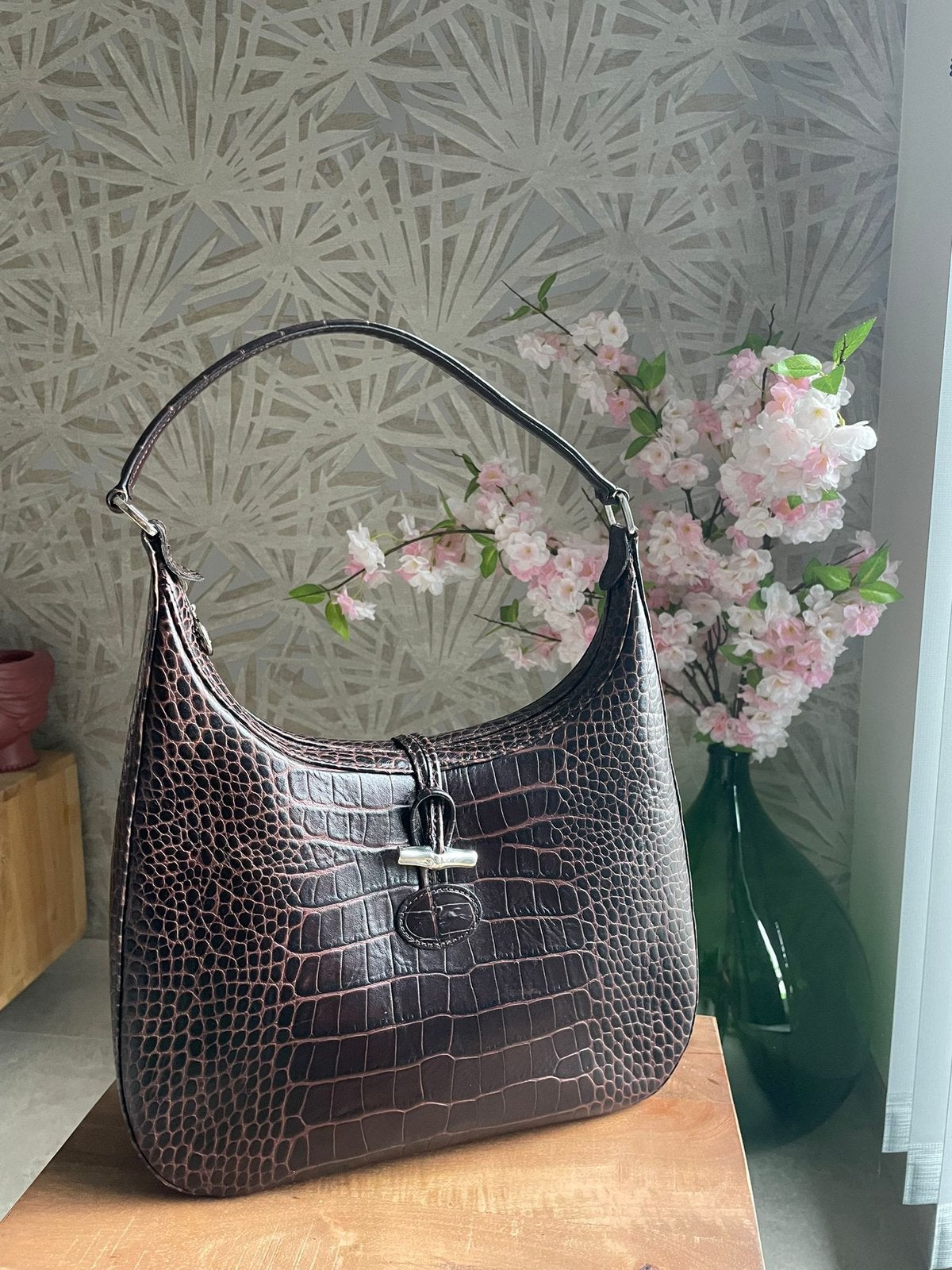 Mooie handtas Longchamp, bruin, Ophalen, Zo goed als nieuw, Bruin, Handtas