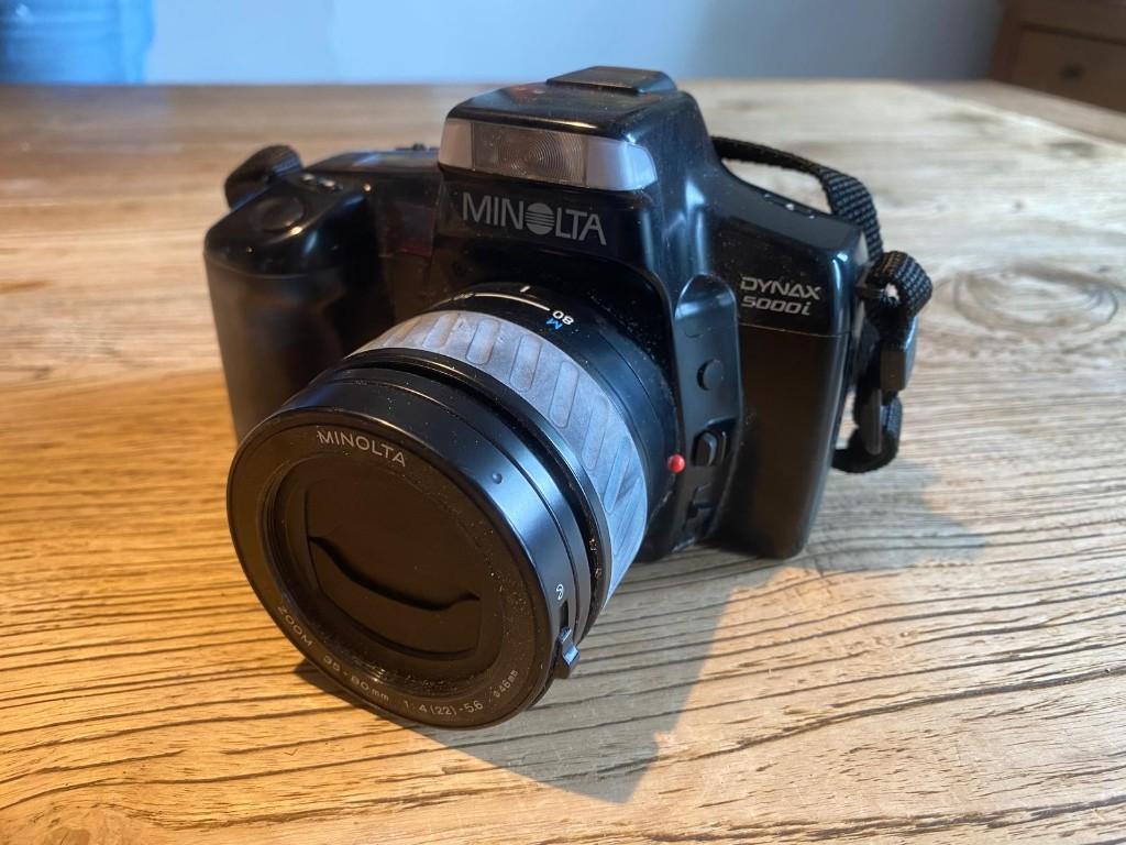 Minolta Dynax 5000i + appareil photo reflex Minolta AF 35 mm, Enlèvement ou Envoi, Utilisé, Reflex miroir, Minolta