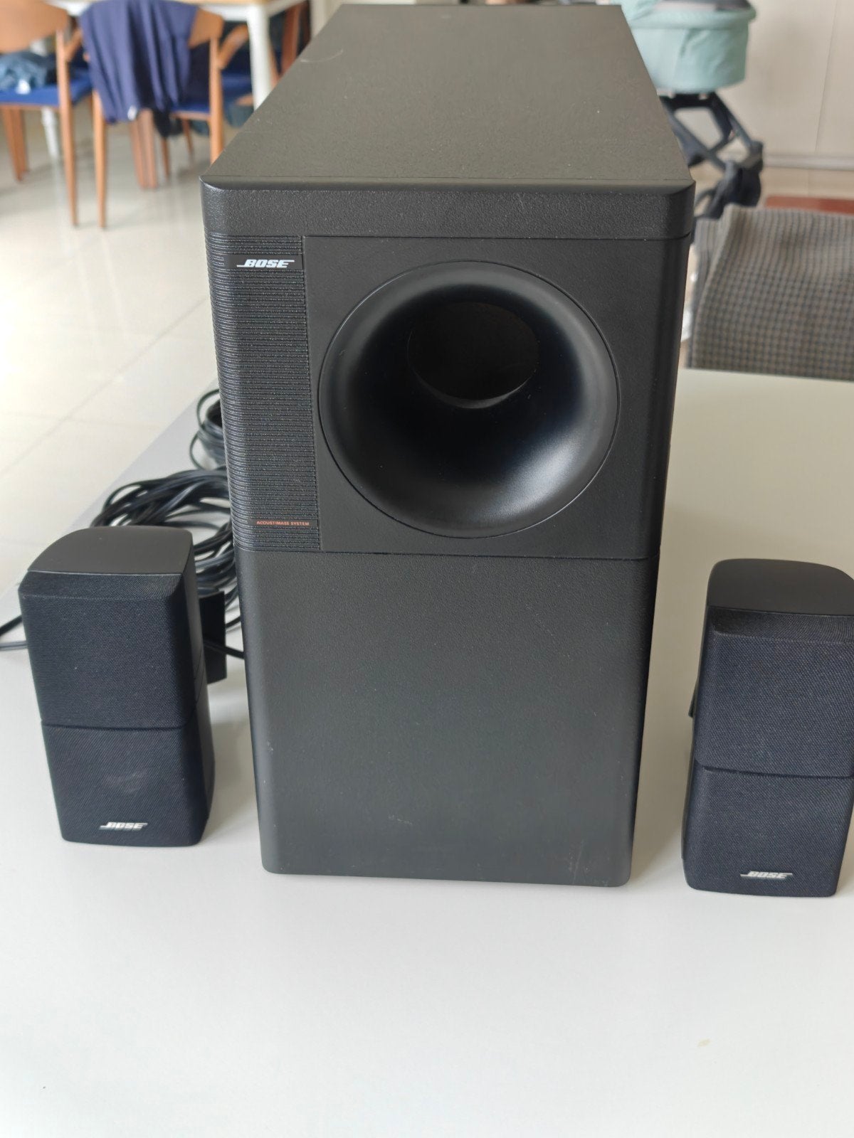 Bose home cinema (Acoustimas 5, series III), Audio, Tv en Foto, Luidsprekerboxen, Gebruikt, Speakerset, Bose, Basreflex