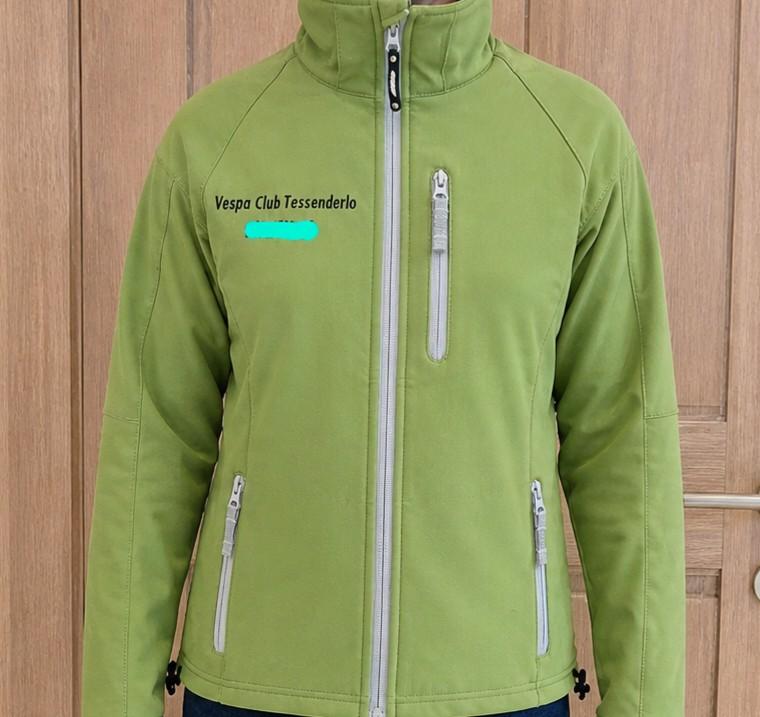 Groene softshell jas Vespa club Looi maat S , Ophalen, Zo goed als nieuw, Maat 36 (S)
