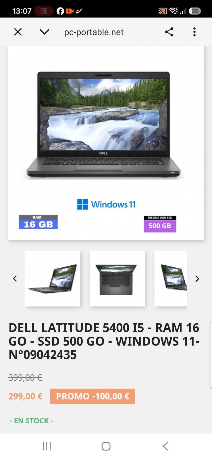 pc portable DELL arriver aujourd'hui., Enlèvement ou Envoi, 14 pouces, Reconditionné, Dell