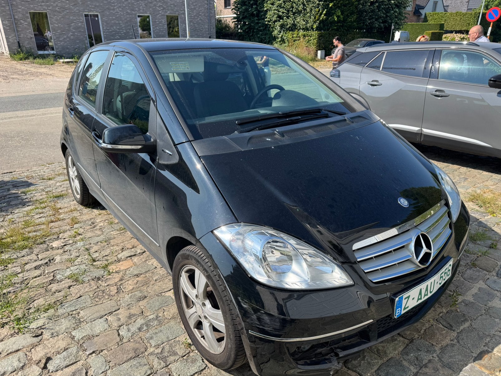 Mercedes-Benz A160 benzine 60.269km 2011 Automaat probleem, Auto's, Mercedes-Benz, Zwart, 4 cilinders, Leder en Stof, Zwart