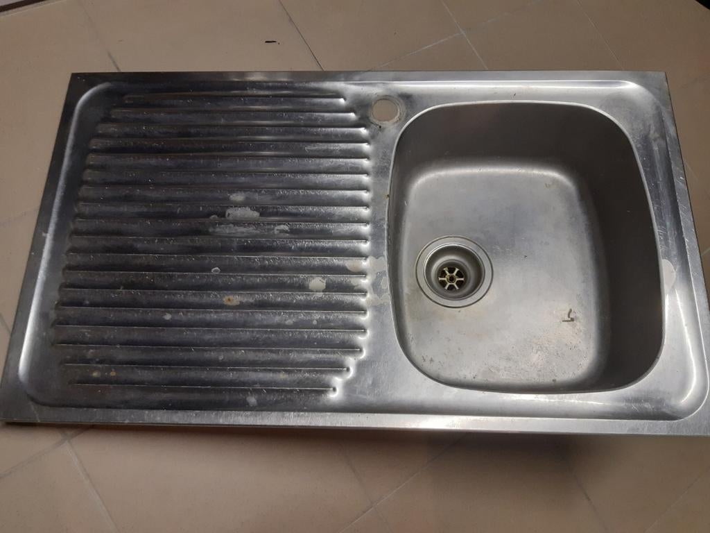 Évier encastrable inox, Enlèvement, Utilisé