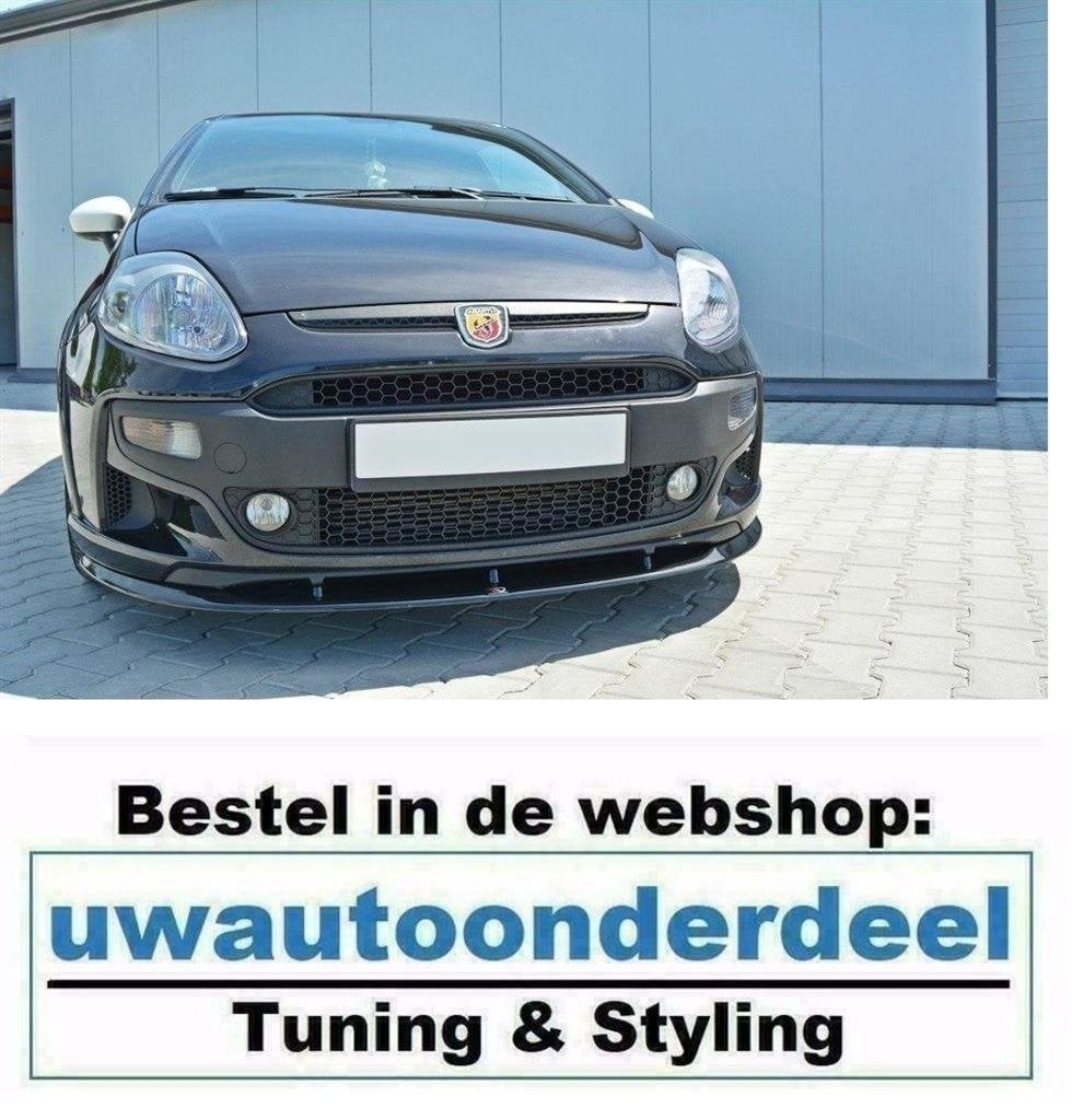 Maxton Design Spoiler Lip Splitter Voor Fiat Punto Evo Abart, Autos : Divers, Tuning & Styling, Envoi