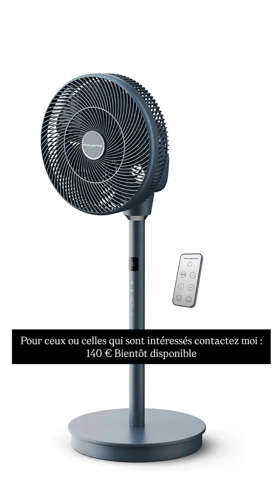 Ventilateur sur pied Rowenta neuf 140 € Bientôt disponible, Enlèvement