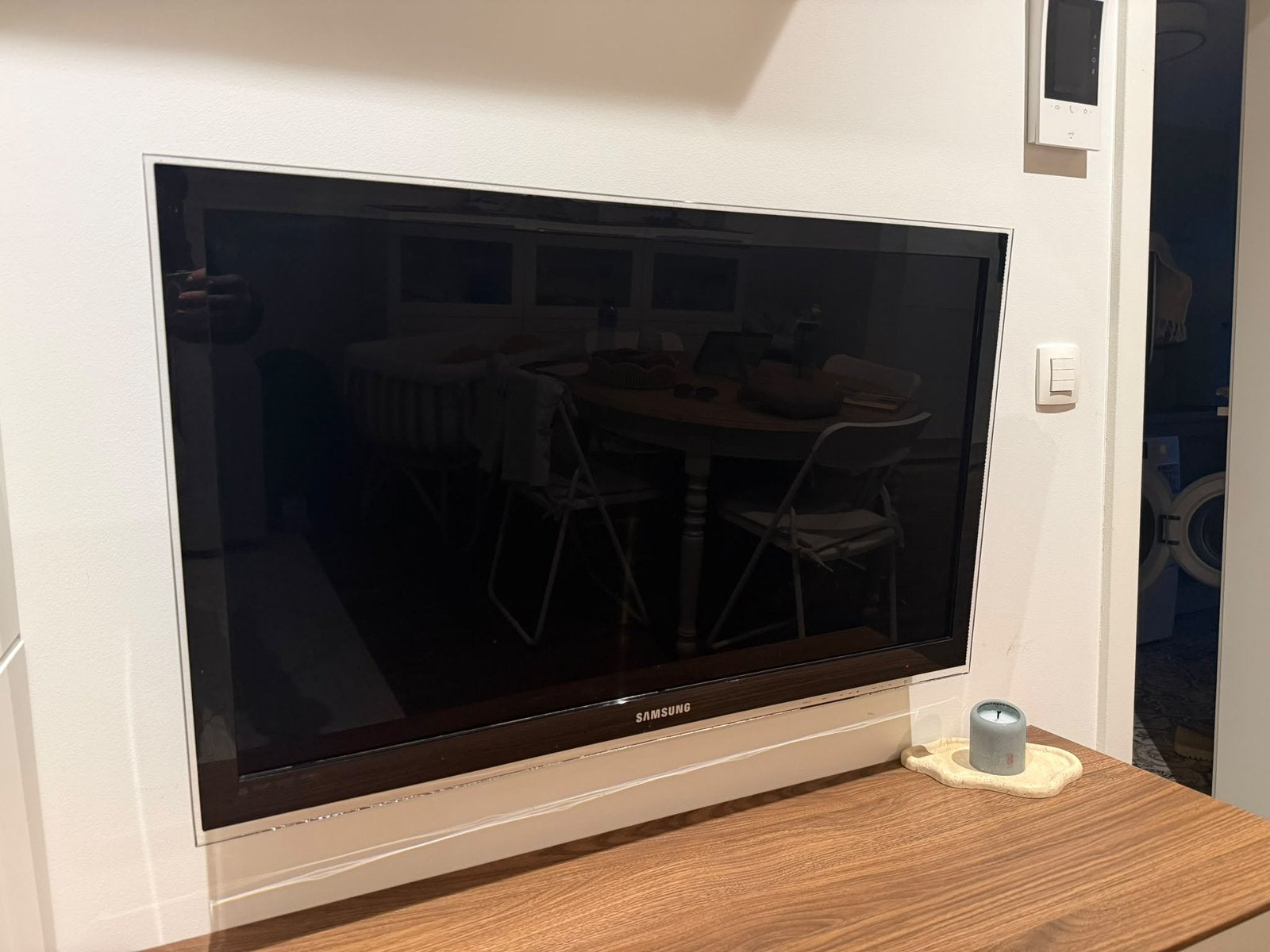 Samsung 37 inch TV + Chromecast + muurbeugel, TV, Hi-fi & Vidéo, Télévisions, Enlèvement, Comme neuf, Samsung