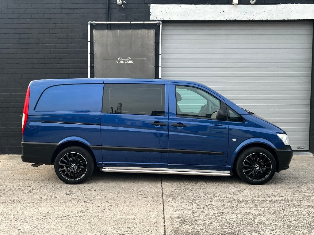 MERCEDES VITO LANG / 5ZIT / LICHTEVRACHT / DUBBELE CABINE, Auto's, Mercedes-Benz, Bedrijf, Diesel, Te koop
