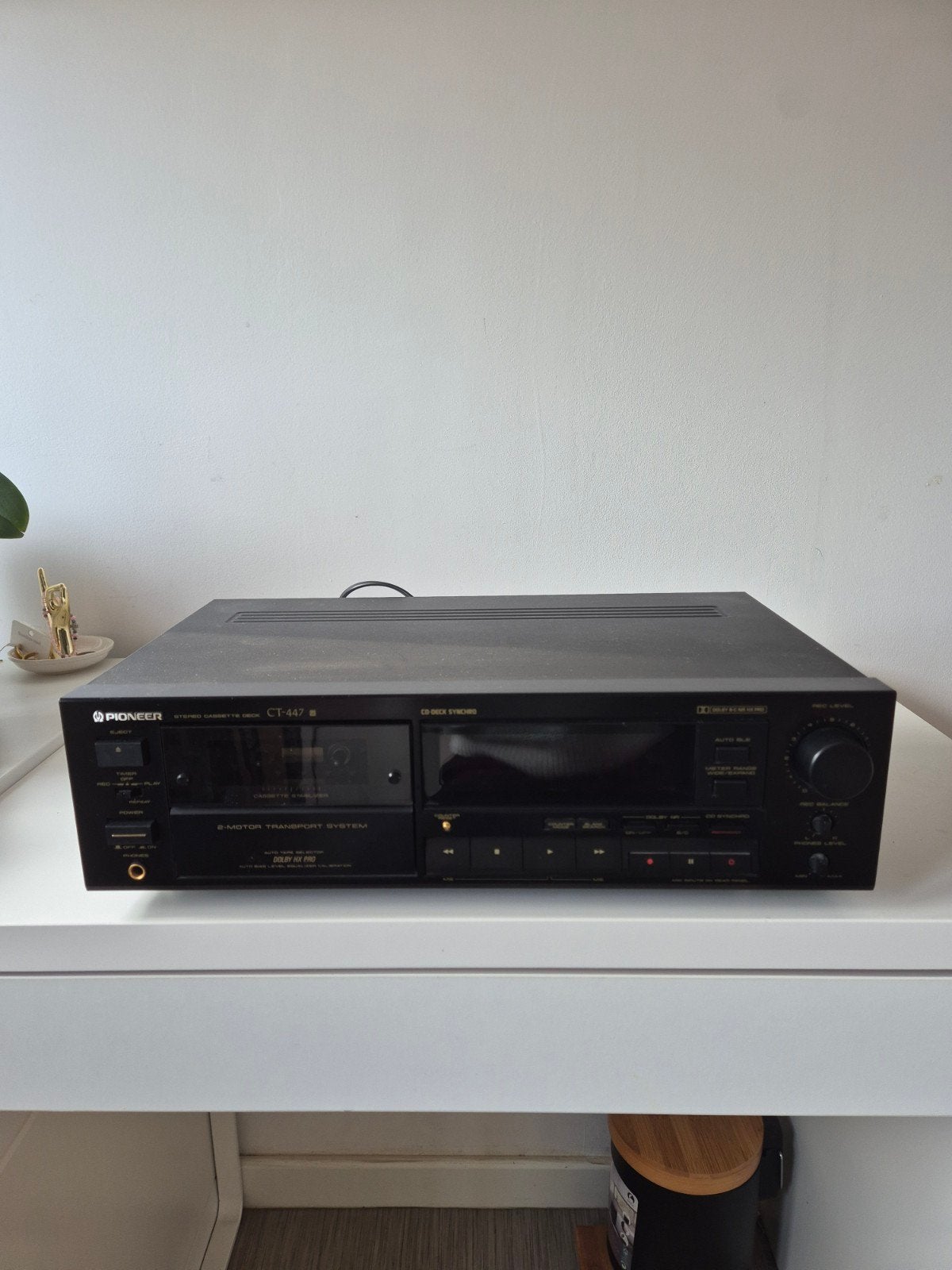 Platine cassette Pioneer CT-447 (Vintage 1990), TV, Hi-fi & Vidéo, Amplificateurs & Ampli-syntoniseurs, Stéréo, Pioneer, Enlèvement