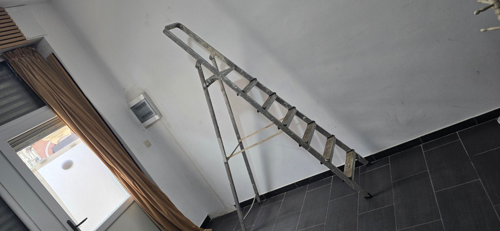 hoogwaardige aluminium ladder met zes treden zeer, Doe-het-zelf en Bouw, Ophalen of Verzenden