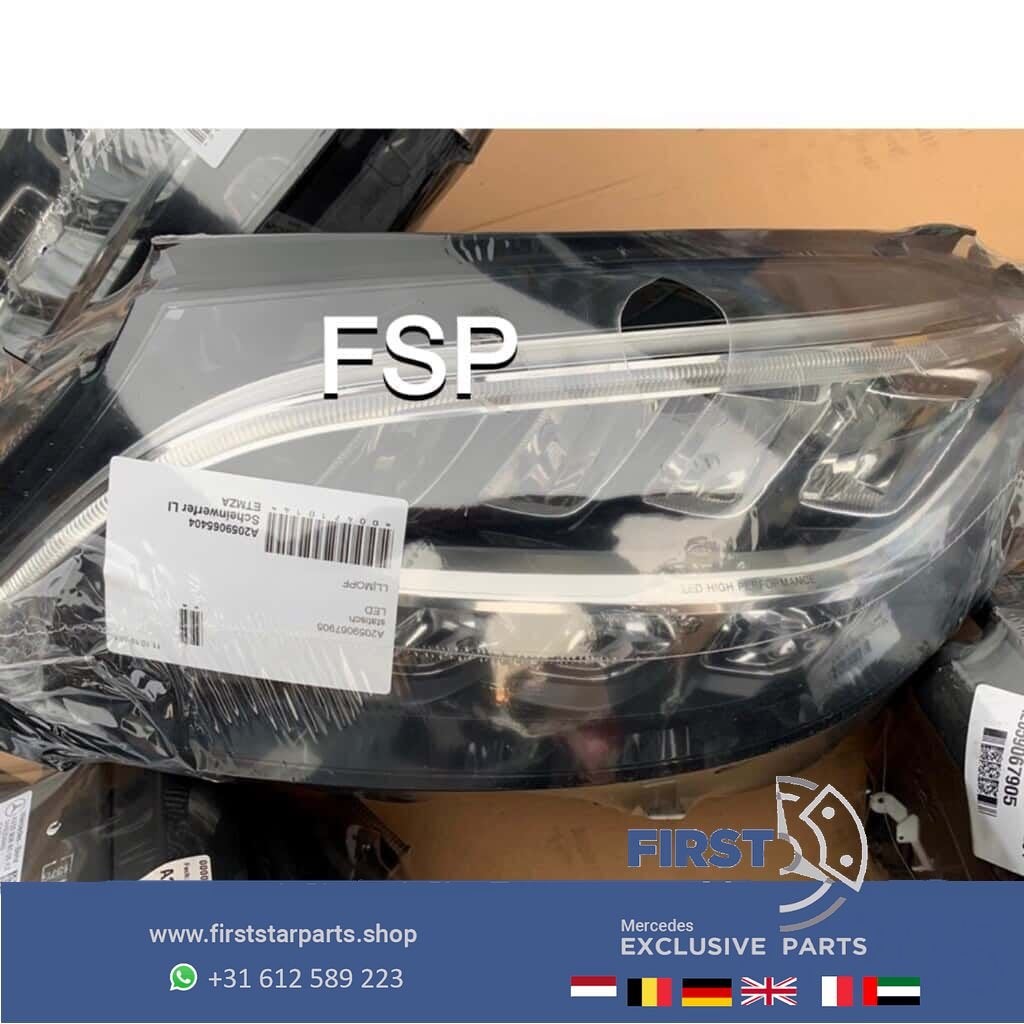 W205 C205 Mercedes C Klasse FACELIFT LED Koplamp LINKS RECHT, Utilisé, -, -, Enlèvement ou Envoi