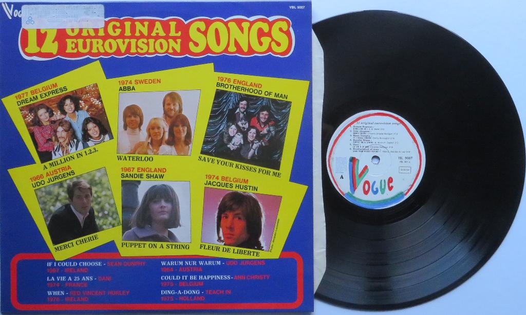 12 Original Eurovision songs. Lp, Gebruikt, Ophalen of Verzenden, 1970 - 1979, Complilatie