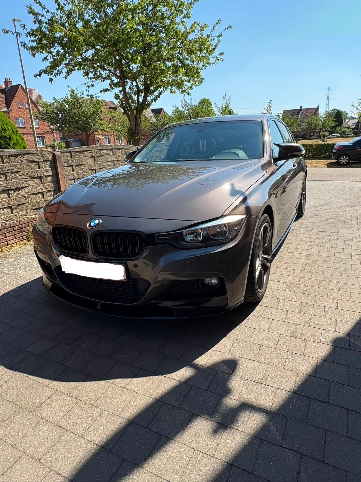 Bmw 318d automaat 151686km, Autos, Cuir, Euro 5, Achat, Noir