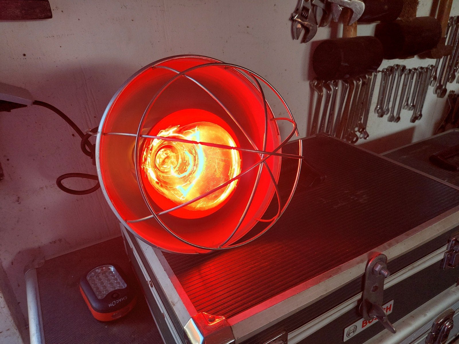 warmtelamp 150 watt, Dieren en Toebehoren, Ophalen, Zo goed als nieuw