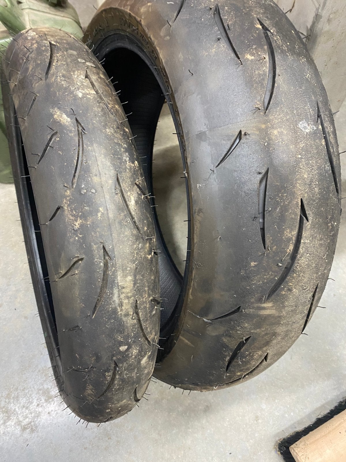 Set Dunlop sportmax GP racer D212, Enlèvement, Utilisé