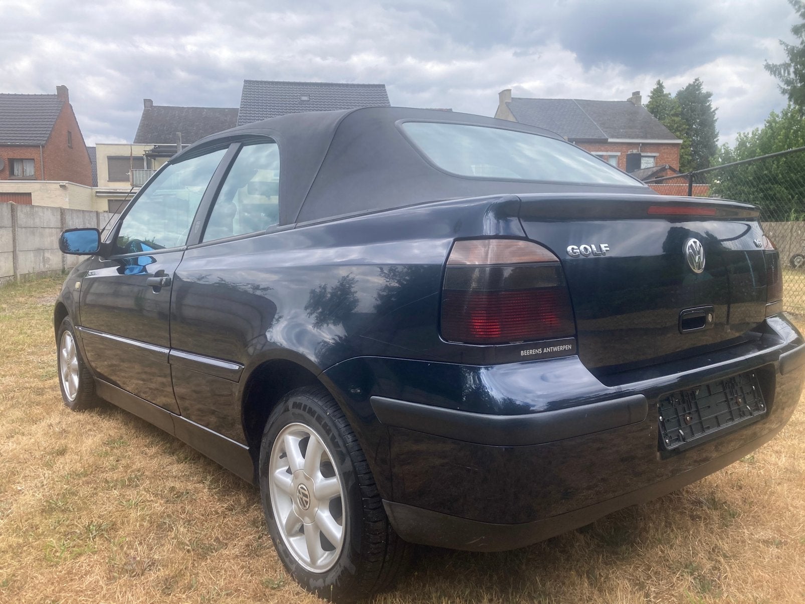 Volkswagen golf cabrio 1.6i karman, Auto's, Voorwielaandrijving, 4 zetels, Zwart, Cabriolet