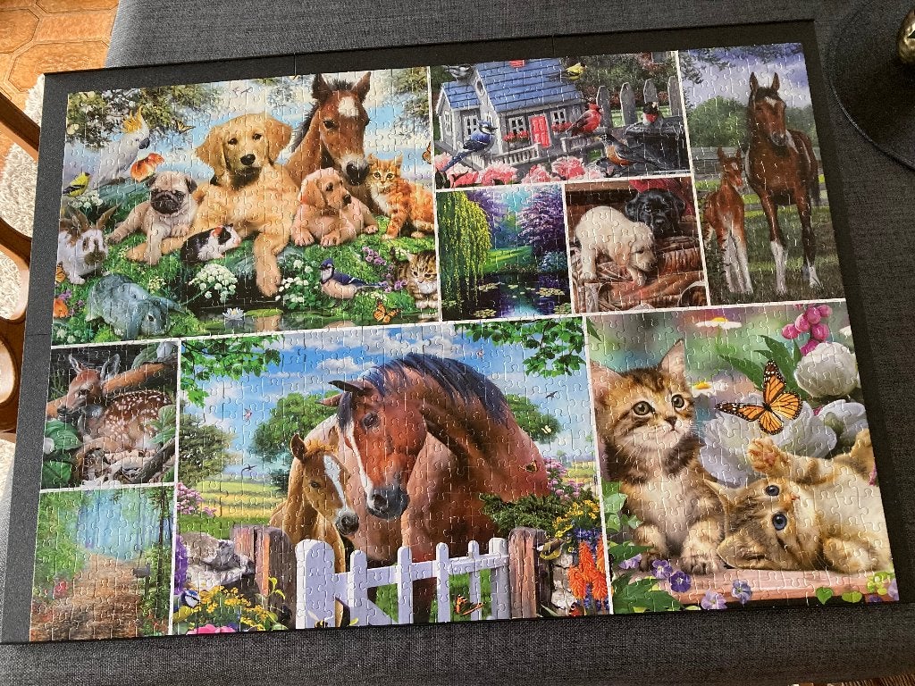 Puzzel 'Animal World', King, 1000 stukjes Puzzel is compleet, Hobby & Loisirs créatifs, Enlèvement ou Envoi, 500 à 1500 pièces