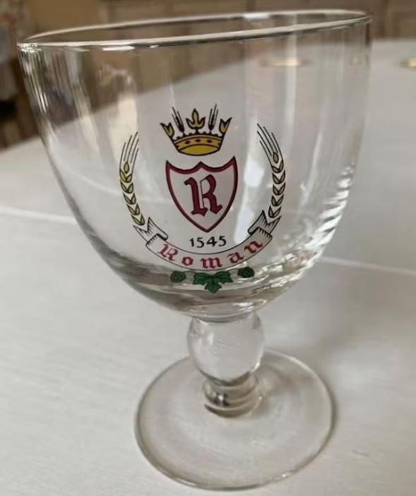 Vintage ROMAN bierglas, Verzamelen, Ophalen of Verzenden, Zo goed als nieuw, Glas of Glazen